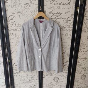 Jessica London Seersucker Blazer size 22